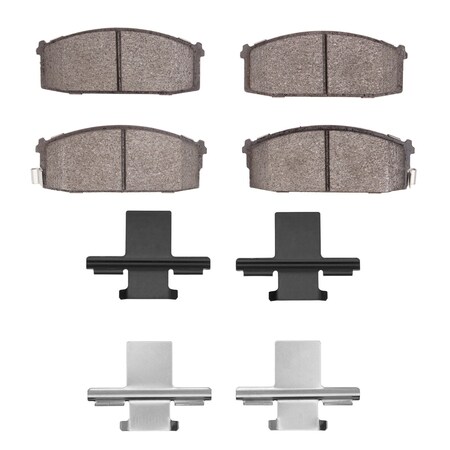 Dynamic Friction Co 3000 Semi-Metallic Brake Pads Hardware Kit, Low Dust, 100% Copper Free, 100% Asbestos-free, Front 1311-0274-04